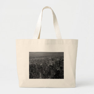 Grand Tote Bag Vintage Style New York City Script