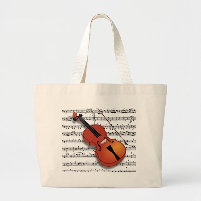 Grand Tote Bag Violon Lover_ (Devant)
