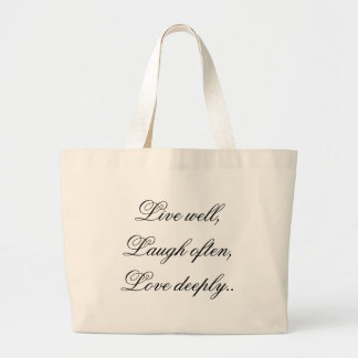 Grand Tote Bag Vivent l'amour Fourre-tout de rire