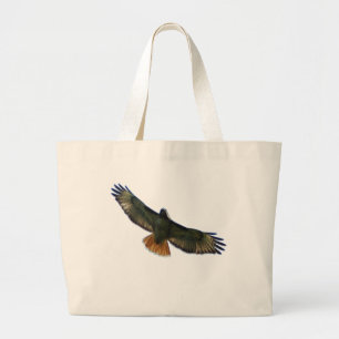 GRAND TOTE BAG VOL DE FAUCON COUPÉ LA QUEUE PAR ROUGE