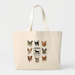 Grand Tote Bag Vous êtes dans le pays de corgi