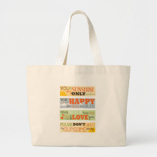 Grand Tote Bag Vous êtes mon soleil