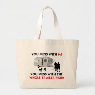 Grand Tote Bag Vous salissez avec moi, vous salissez avec tout le