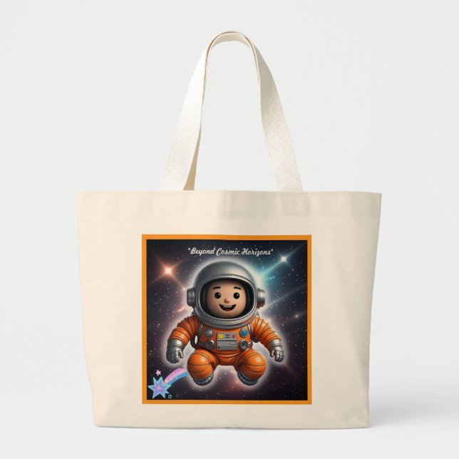 Grand Tote Bag "Voyageur Astral" (Devant)