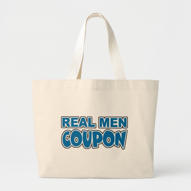 Grand Tote Bag Vrai bon d'hommes (Devant)