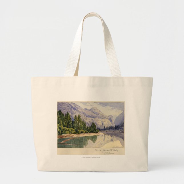 Grand Tote Bag Vue en vallée la Californie de Yo-Semite (Devant)