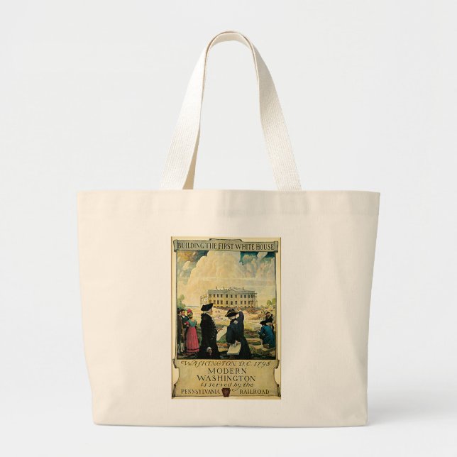 Grand Tote Bag Washington moderne (Devant)