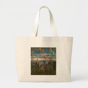 Grand Tote Bag Wassily Kandinsky Le Couple à Cheval Art Russe