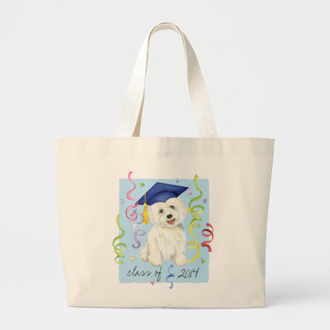 Grand Tote Bag Westie Graduate (Devant)
