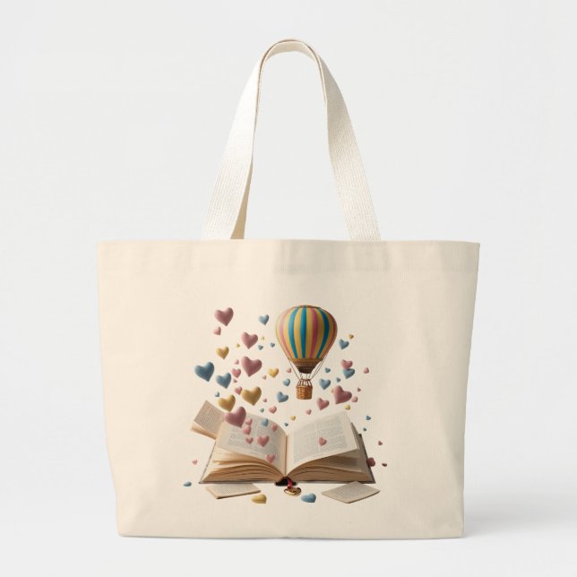 Grand Tote Bag Whimsical Storybook Adventure Jumbo Tote  (Devant)