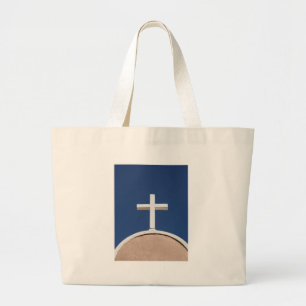 Grand Tote Bag White Cross of Taos