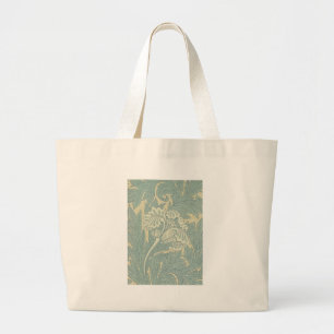 Grand Tote Bag William Morris Classique Tulipe Bleu Floral