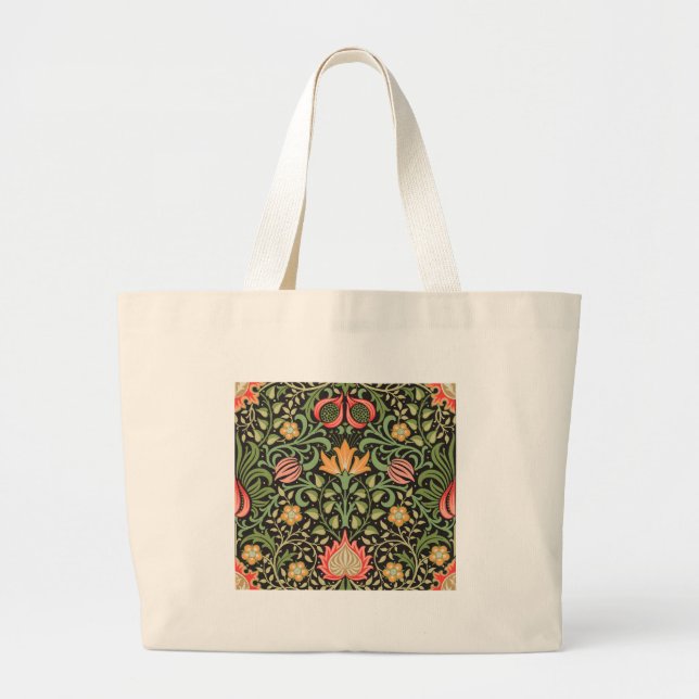 Grand Tote Bag William Morris Persian Floral Antique (Devant)