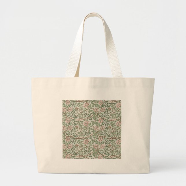 Grand Tote Bag William Morris Sweetbrie Floral Art Nouveau (Devant)