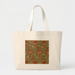 Grand Tote Bag William Morris Wandle Anglais Floral Damask Design
