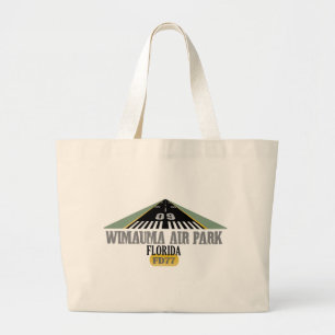 Grand Tote Bag Wimauma Air Park Florida - piste de l'aéroport