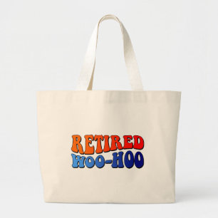 Grand Tote Bag Woo Hoo retraitée Texte Super Vintage
