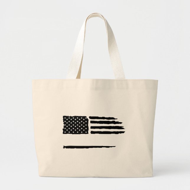 Grand Tote Bag Word Personnaliser Drapeau - Personnalisez-le (Devant)