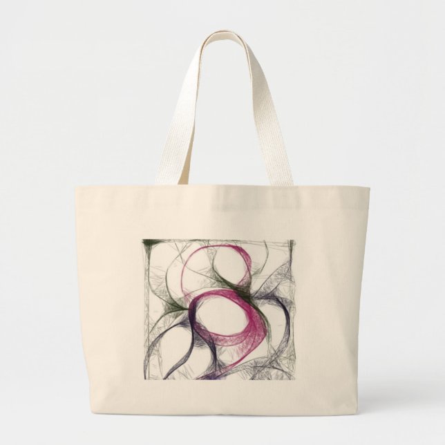 Grand Tote Bag yaei_linkked projet de neurone interconnecté (Devant)