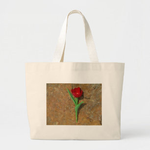 Grand Tote Bag yellow and Red Tulip