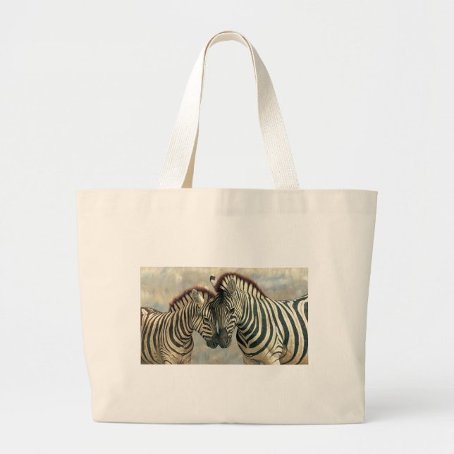 Grand Tote Bag zebra-clip-art-3 (Devant)