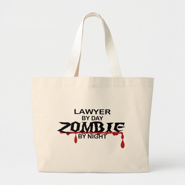 Grand Tote Bag Zombi d'avocat (Devant)