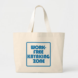 Grand Tote Bag Zone de Kayak sans travail