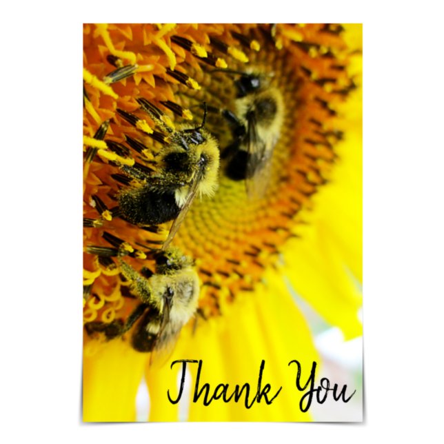 "Grand travail d'équipe" Bumblebee Carte de remerc (Créateur téléchargé)
