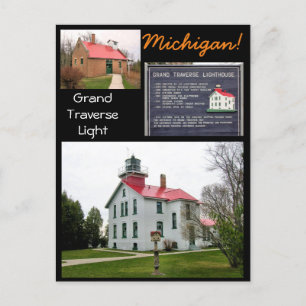 Grand Traverse Light Michigan! Postcard