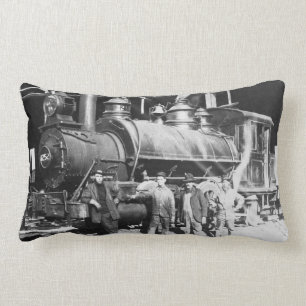 Grand Trunk Round House at Battle Creek Michigan Lumbar Pillow