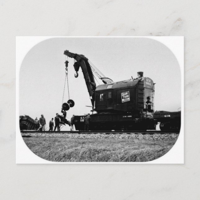 Grand Trunk Western Crane # 50032 Postcard (Front)