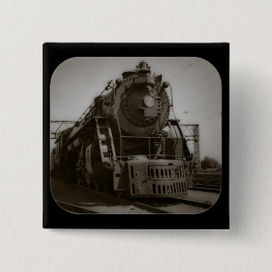 Grand Trunk Western Engine #6335 2 Inch Square Button