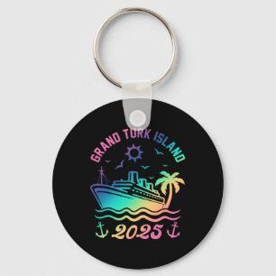 Grand Turk Island 2025 Cruise Vacation Beach Trave Keychain