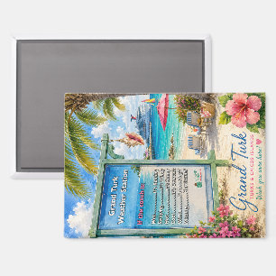 Grand Turk Turks and Caicos Conch weather station Magnet