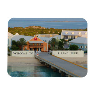Grand Turk, Turks and Caicos, Hi def photography Magnet