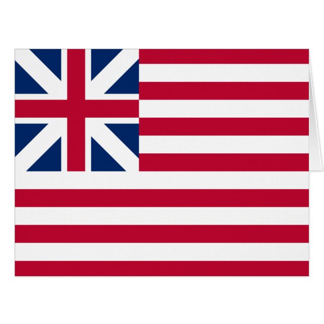 Grand Union, 1er drapeau des États-Unis des coloni (Devant horizontal)
