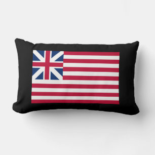 Grand Union, 1st USA Flag of Colonies Lumbar Pillow