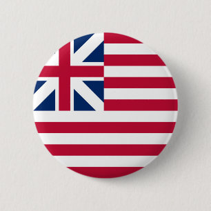 Grand Union USA first flag America symbol patrioti 2 Inch Round Button