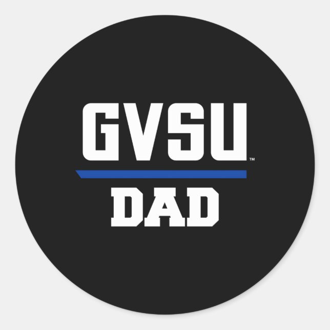 Grand Valley Gvsu Lakers Dad Classic Round Sticker (Front)