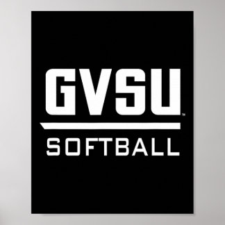 Grand Valley State University Gvsu Softll Apparel  Poster