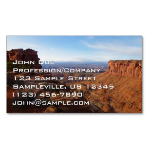 Grand View Point at Canyonlands National Park Magnetic Business Card