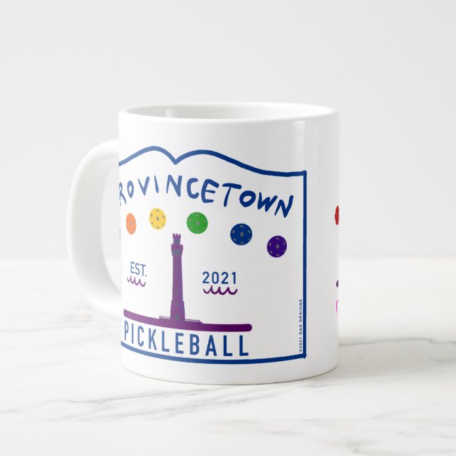 Grand WH Ptown Pickleball Giant Coffee Mug (Devant gauche)