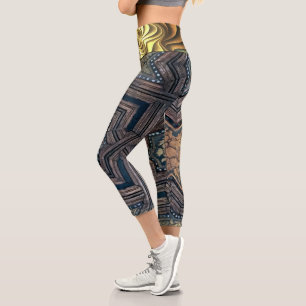 Granda And Fractal   Zazzle_Growshop. Capri Leggings