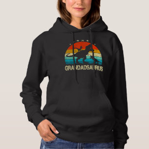 Grandad Dinosaur Grandadsaurus 2 Two Kids Christma Hoodie