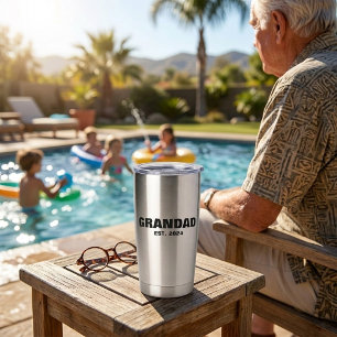 Grandad Est First Father's Day Gift Idea Insulated Tumbler