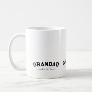 Grandad Established New Grandad Gift Coffee Mug