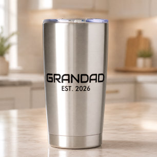 Grandad Established New Grandad Gift Insulated Tumbler