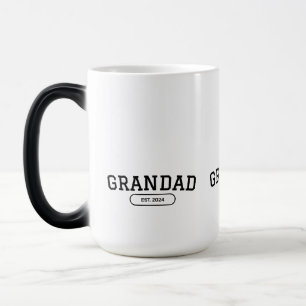 Grandad Established New Grandpa Gift Magic Mug