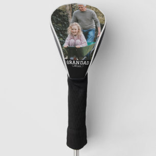Grandad Established Photo New Grandpa Gift Golf Head Cover