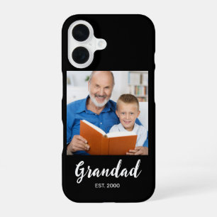 Grandad Established Script Photo Black Case-Mate  iPhone 16 Case
